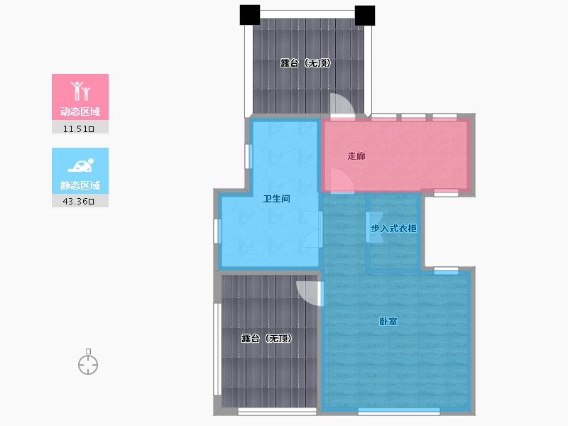 浙江省-宁波市-十里春风-73.26-户型库-动静分区