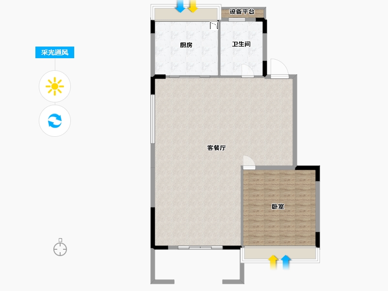 浙江省-湖州市-富力城·御西湖-120.11-户型库-采光通风