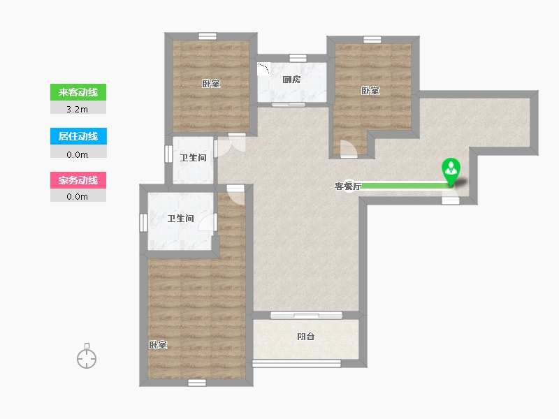 浙江省-温州市-德信阳光城君宸府-77.82-户型库-动静线