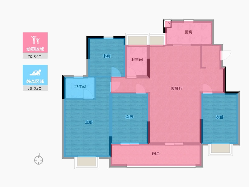 江苏省-南通市-中海翠湖溪岸-115.99-户型库-动静分区