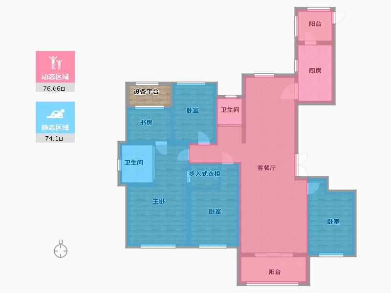 浙江省-湖州市-珍贝翰林金街-138.00-户型库-动静分区