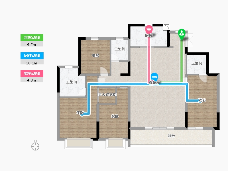 江苏省-南通市-中海翠湖溪岸-140.00-户型库-动静线