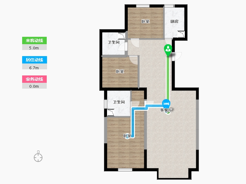 宁夏回族自治区-银川市-花样年华南区-99.07-户型库-动静线