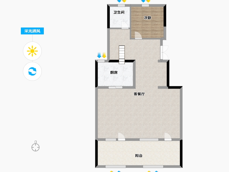 青海省-西宁市-中房南乐府-113.00-户型库-采光通风