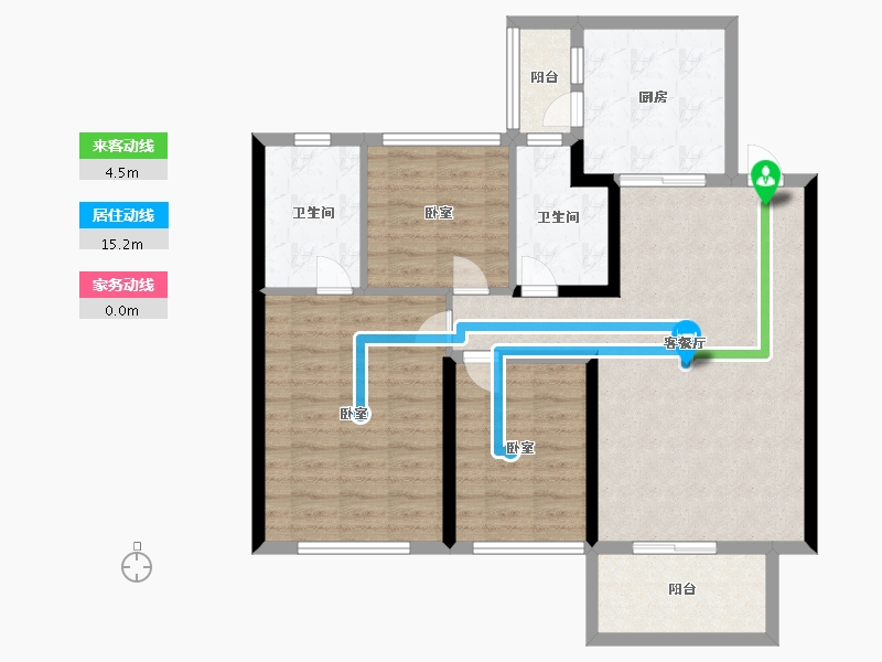 江苏省-扬州市-仪征恒大桃源天境-94.00-户型库-动静线