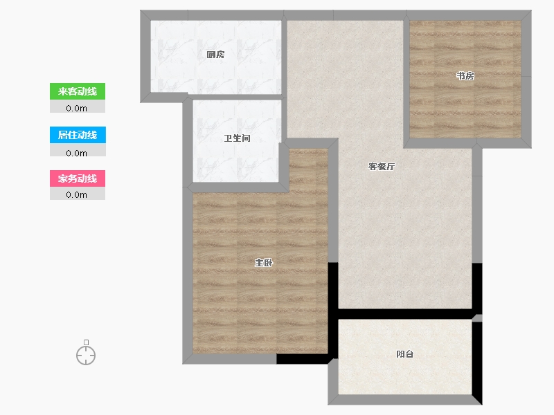 江苏省-淮安市-烨宸广场-67.20-户型库-动静线