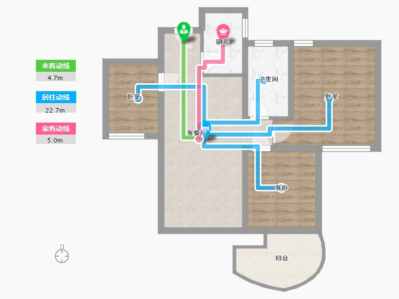 浙江省-杭州市-金隅观澜时代-71.29-户型库-动静线