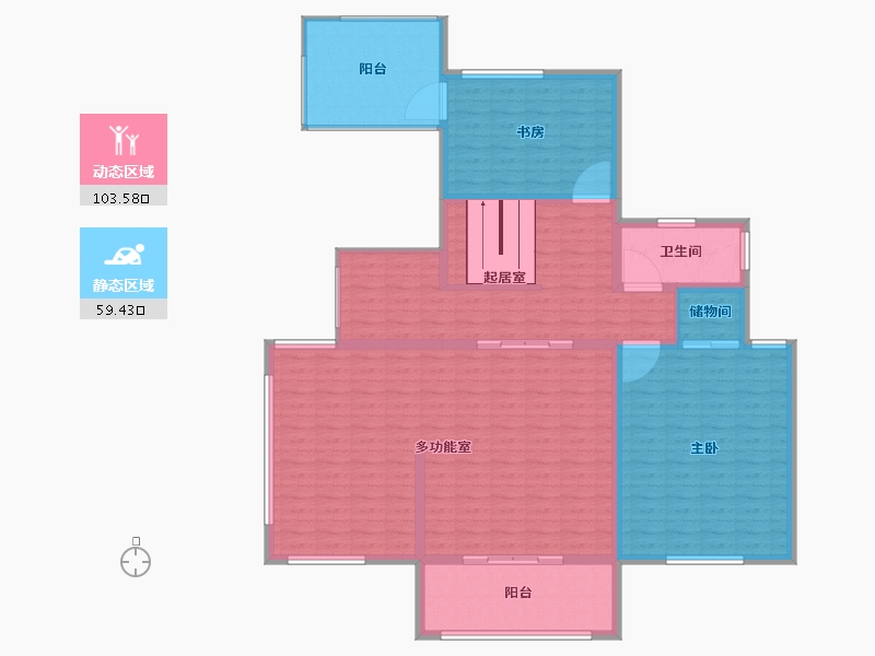 江苏省-扬州市-中海锦苑-149.00-户型库-动静分区