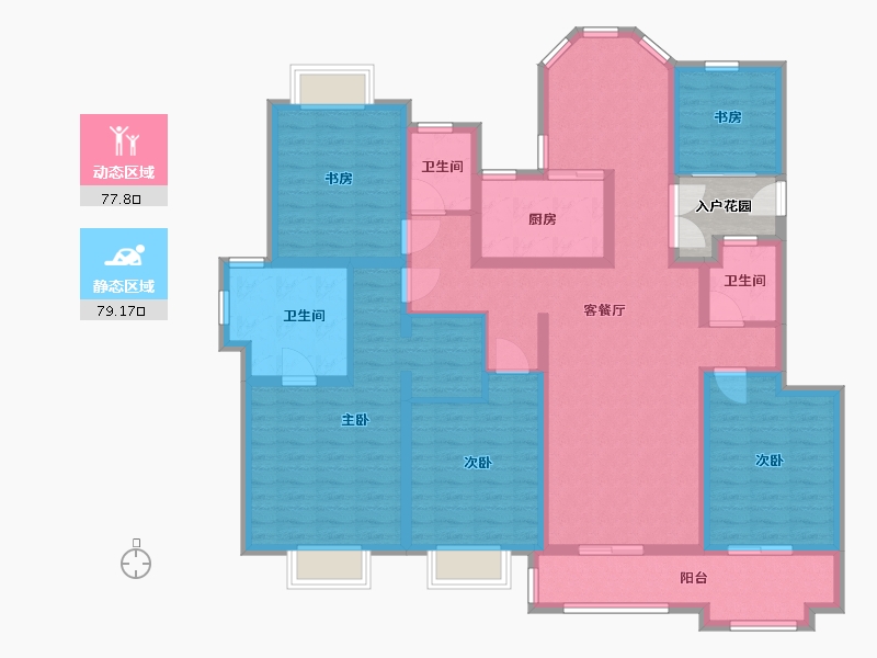 江苏省-南通市-汇鑫臻园-143.20-户型库-动静分区