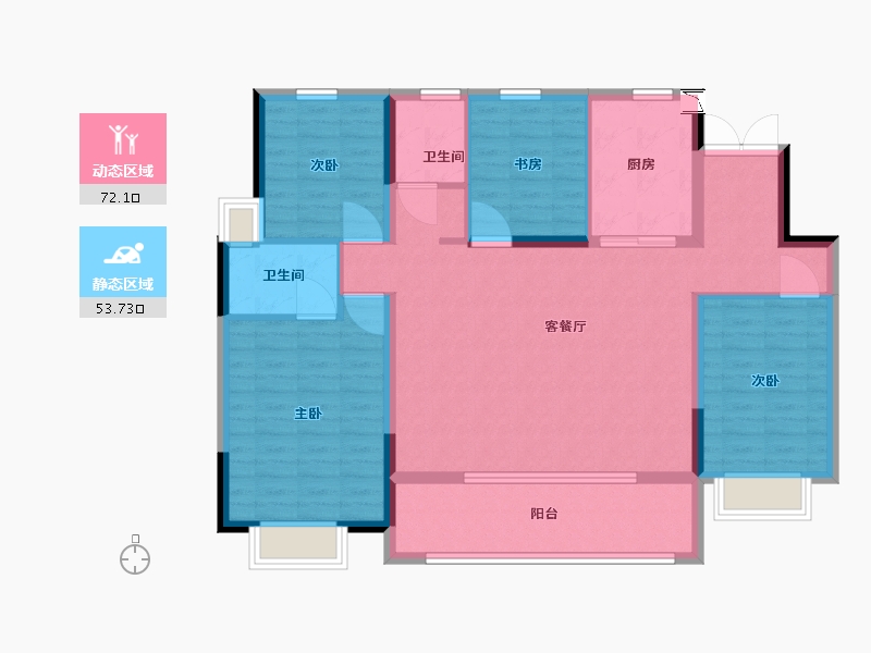 江苏省-南通市-中海翠湖溪岸-114.00-户型库-动静分区