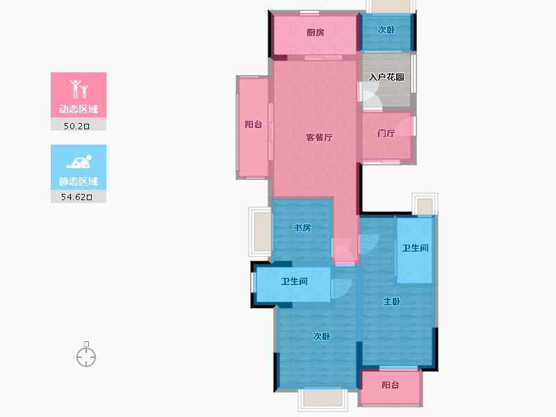 江苏省-南通市-春溪集-99.00-户型库-动静分区