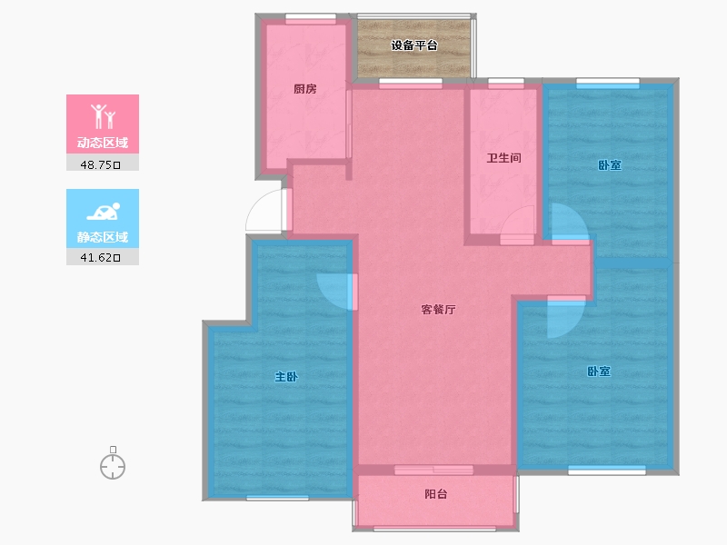 安徽省-黄山市-千景园-83.99-户型库-动静分区