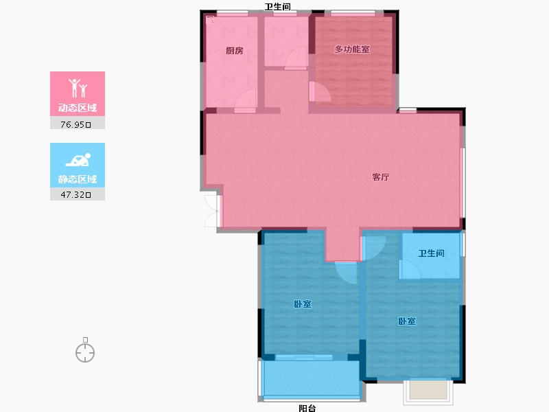 安徽省-马鞍山市-圳秀金湖湾B区-111.99-户型库-动静分区