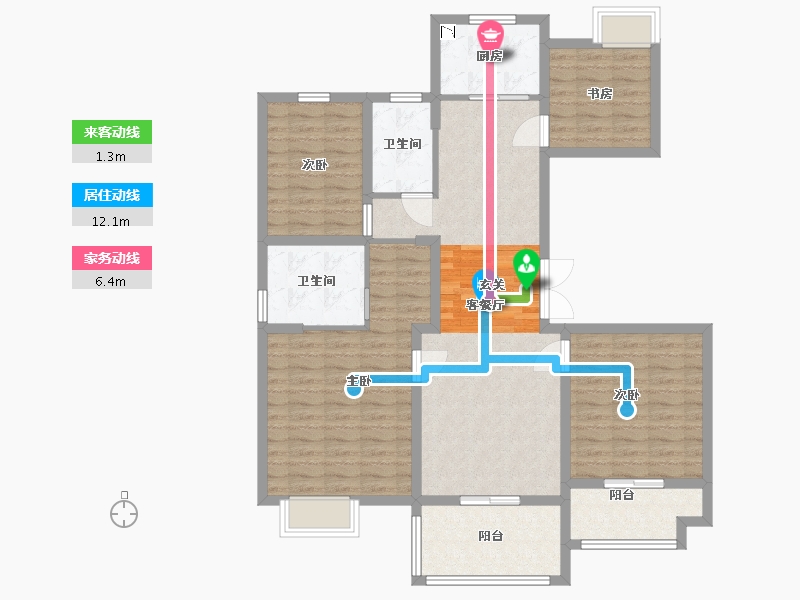 江苏省-盐城市-瀛丰紫云城-113.60-户型库-动静线