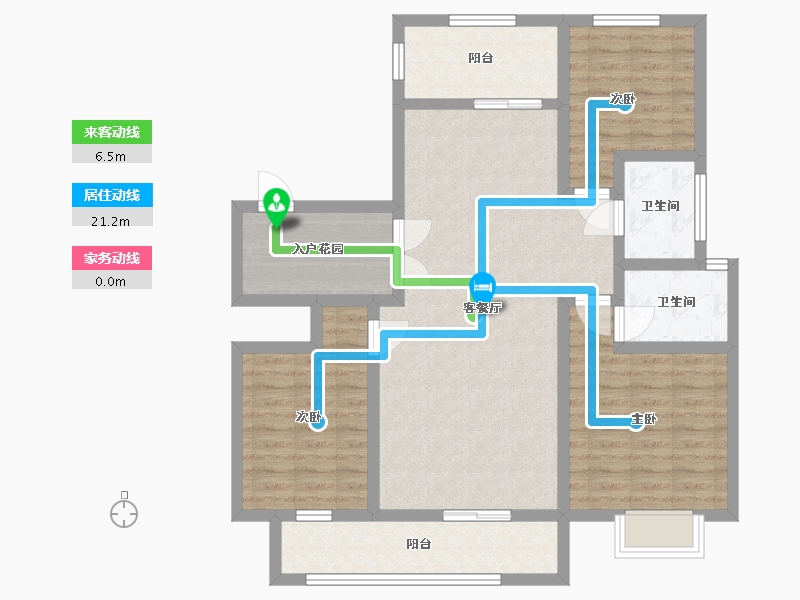 陕西省-西安市-文姬和园-102.00-户型库-动静线