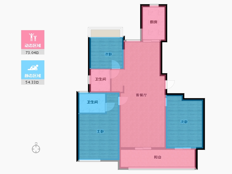 江苏省-盐城市-奥体壹号-115.20-户型库-动静分区