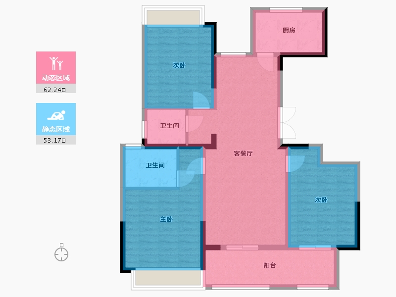 江苏省-盐城市-奥体壹号-103.60-户型库-动静分区