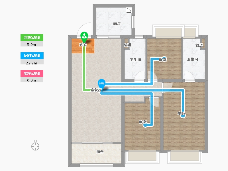 甘肃省-兰州市-保利天宸湾-100.77-户型库-动静线