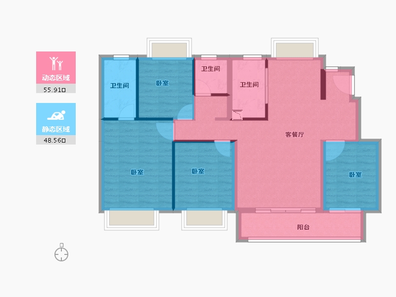 江西省-抚州市-硕丰九方城-94.00-户型库-动静分区