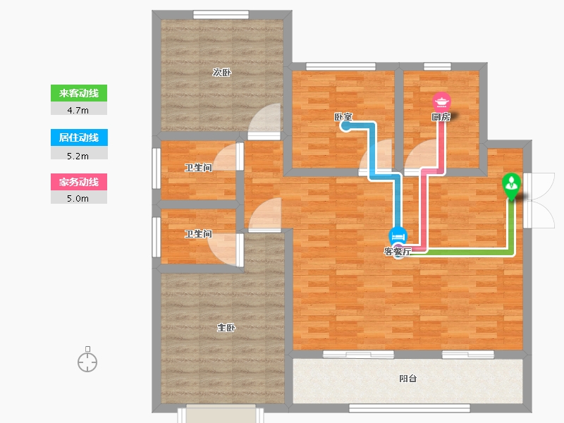 陕西省-西安市-文姬和园-98.21-户型库-动静线