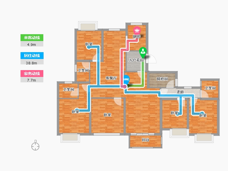 江苏省-南通市-南辰濠郡-151.00-户型库-动静线