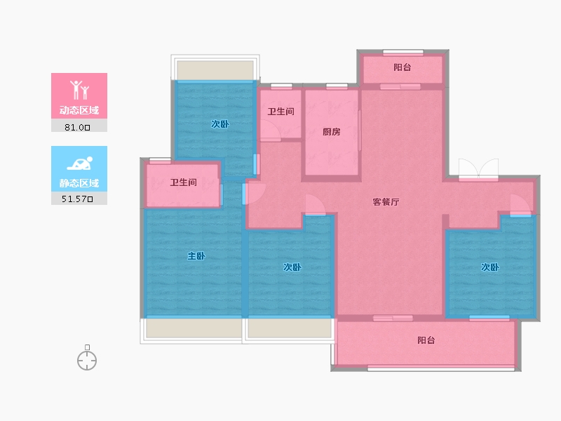 江苏省-盐城市-国投欧亚紫宸-118.40-户型库-动静分区