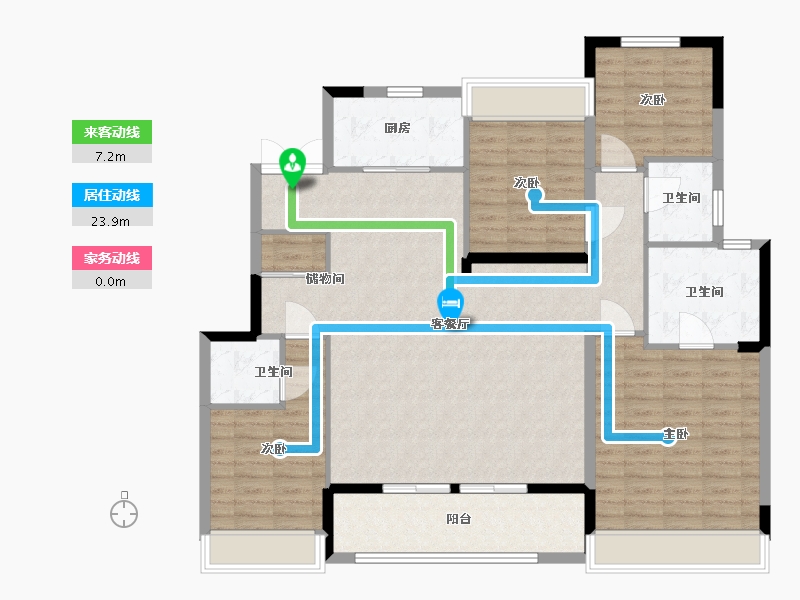 江苏省-盐城市-新城悦隽首府-132.00-户型库-动静线