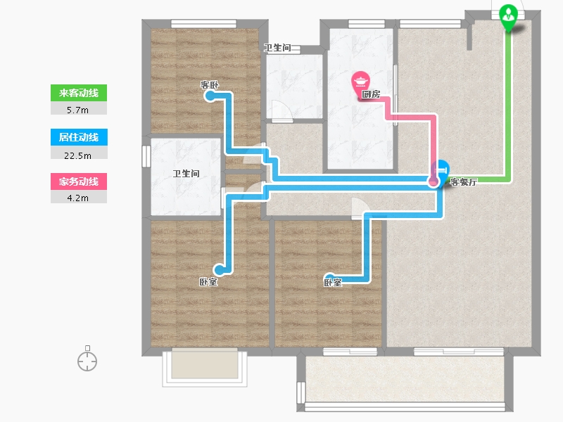 江西省-抚州市-硕丰四方城-94.00-户型库-动静线