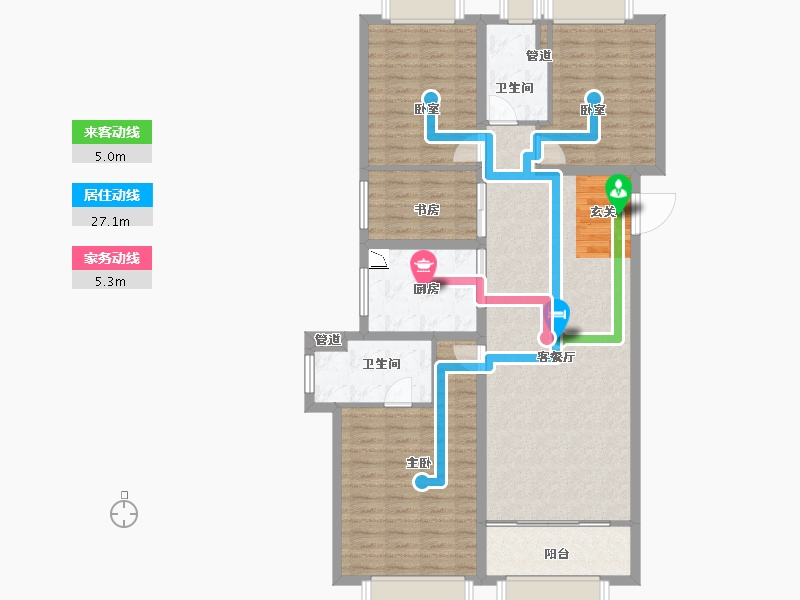 甘肃省-兰州市-保利天宸湾-114.70-户型库-动静线