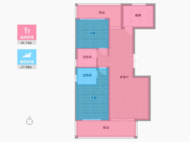 云南省-保山市-腾冲宝峰合院-84.21-户型库-动静分区