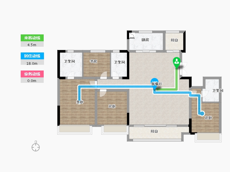 陕西省-榆林市-领航·君宸-141.00-户型库-动静线