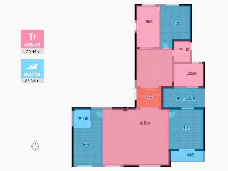 甘肃省-兰州市-金融府-187.15-户型库-动静分区