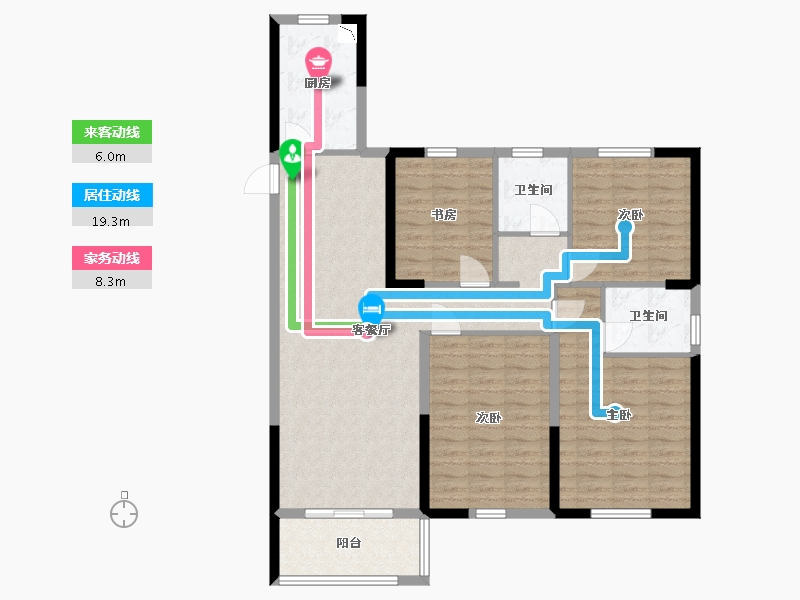 江苏省-盐城市-怡景学府苑-111.99-户型库-动静线