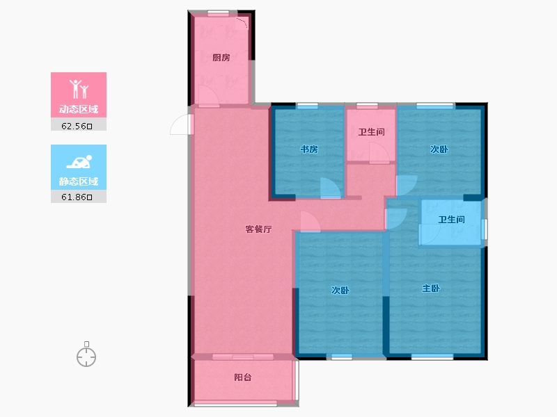 江苏省-盐城市-怡景学府苑-111.99-户型库-动静分区