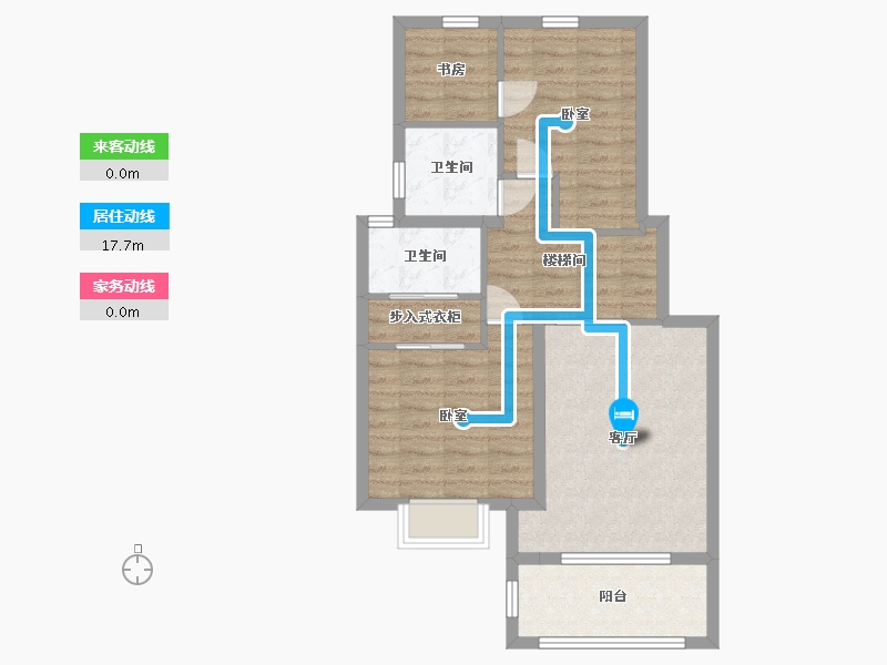 甘肃省-金昌市-保利领秀山-53.58-户型库-动静线