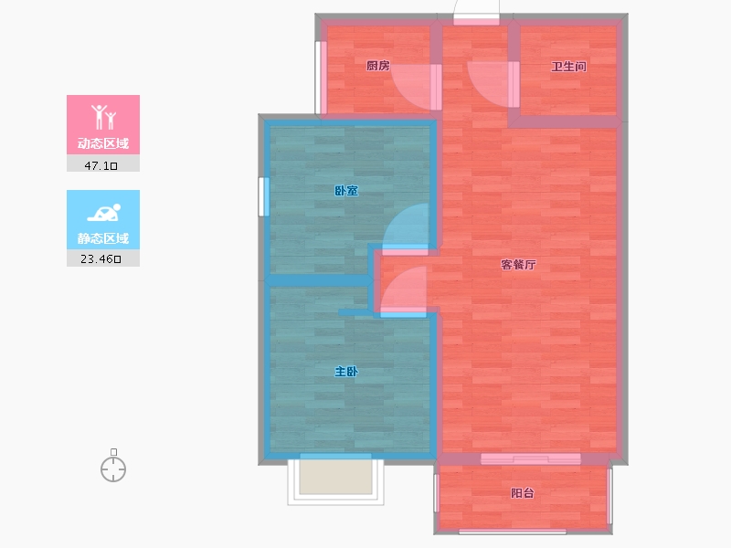 陕西省-西安市-世纪优盘-62.73-户型库-动静分区