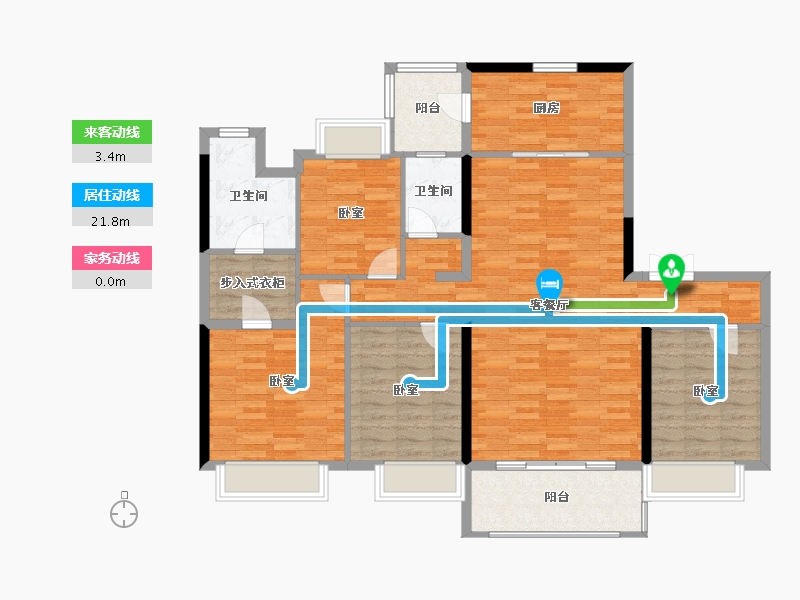 江苏省-南通市-碧桂园御湖半岛-124.11-户型库-动静线