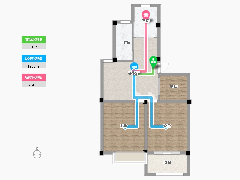 江苏省-盐城市-丰和名都花苑-70.40-户型库-动静线