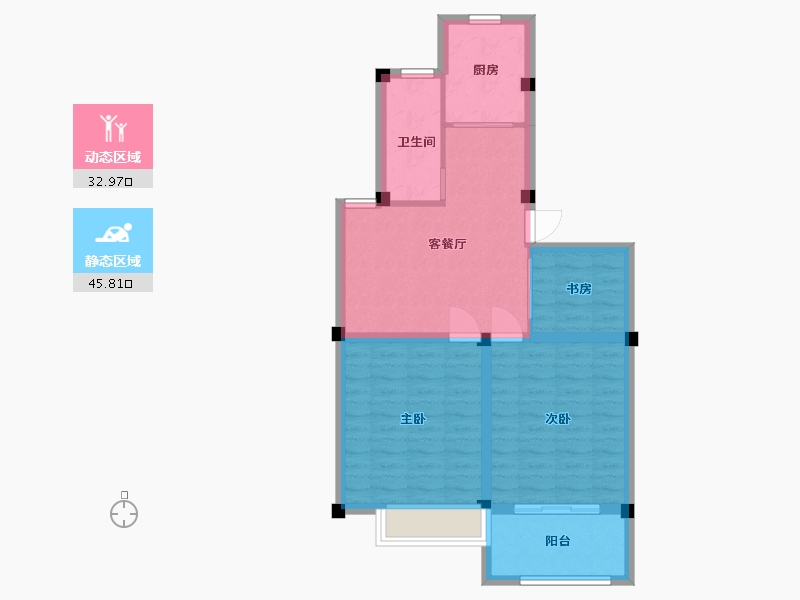 江苏省-盐城市-丰和名都花苑-70.40-户型库-动静分区