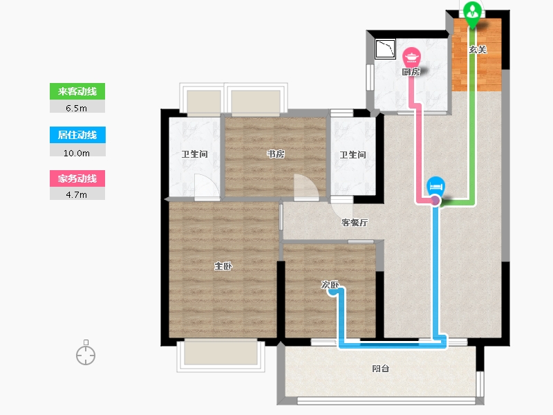 江苏省-盐城市-建湖碧桂园-92.00-户型库-动静线