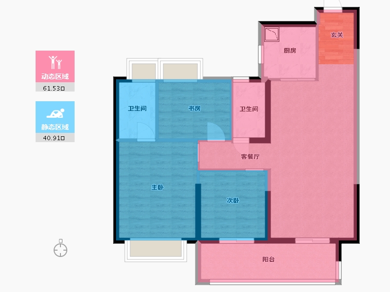 江苏省-盐城市-建湖碧桂园-92.00-户型库-动静分区