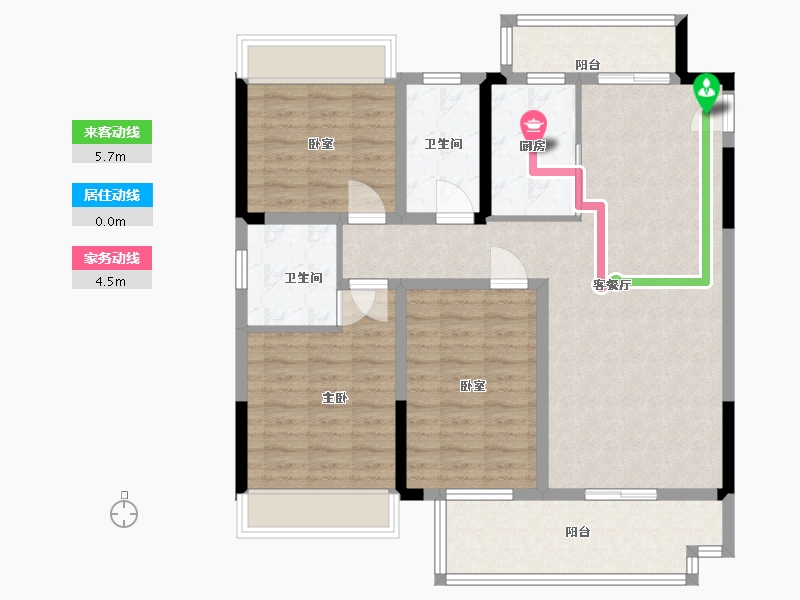 安徽省-宿州市-砀山博学府-103.00-户型库-动静线