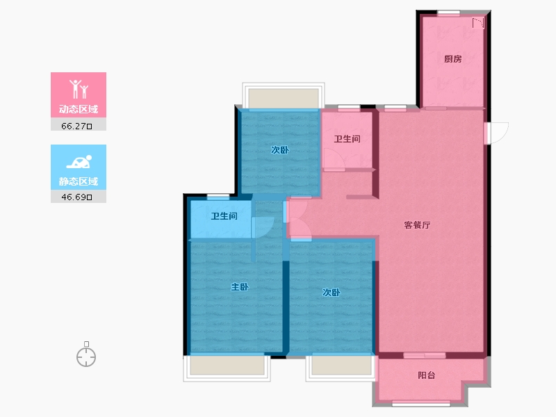 江苏省-盐城市-奥体壹号-101.00-户型库-动静分区