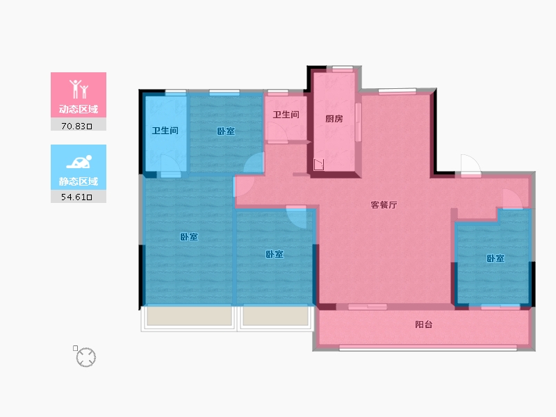 江苏省-常州市-保利和光晨樾-112.00-户型库-动静分区