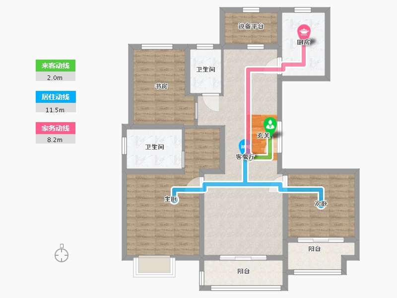 江苏省-盐城市-瀛丰紫云城-103.20-户型库-动静线