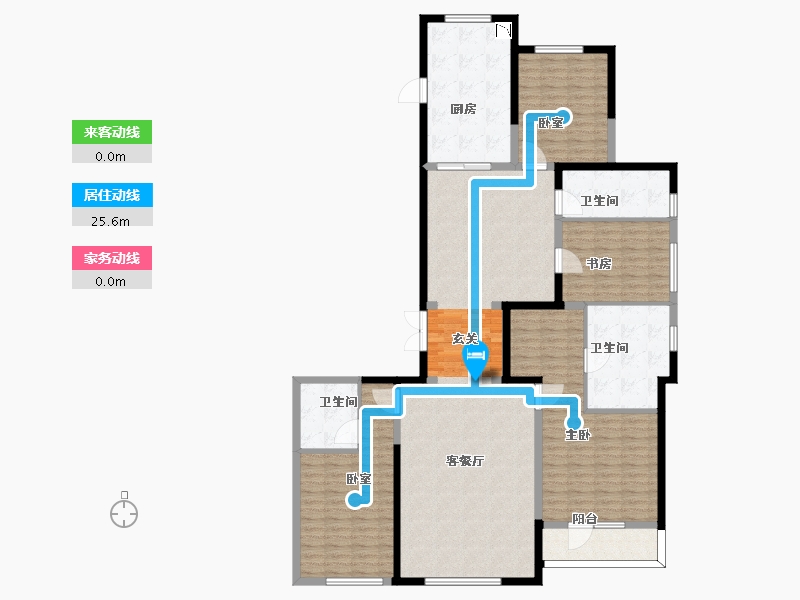 甘肃省-兰州市-金融府-166.00-户型库-动静线