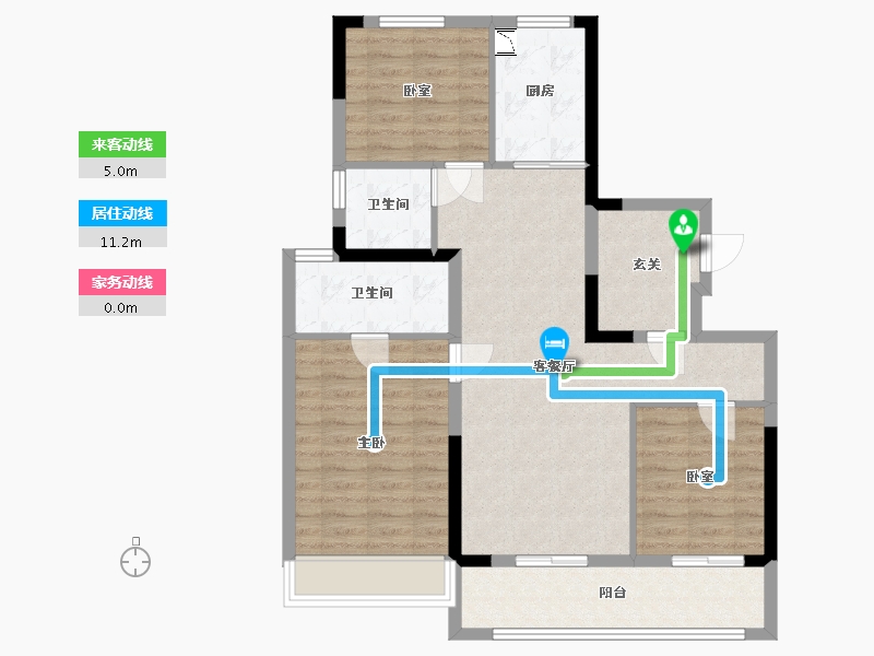 江苏省-常州市-保利和光晨樾-90.09-户型库-动静线