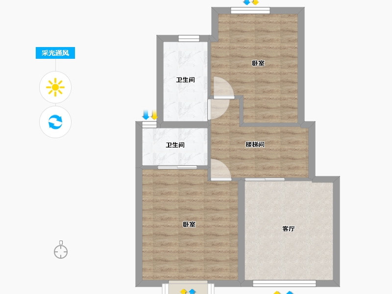 甘肃省-金昌市-保利领秀山-44.83-户型库-采光通风