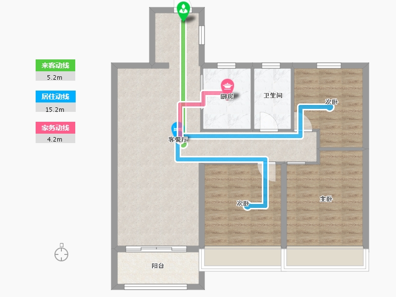 江苏省-盐城市-国投欧亚紫宸-86.41-户型库-动静线