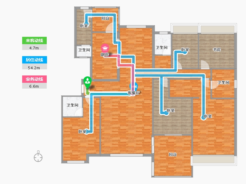 江苏省-南通市-碧桂园御湖半岛-214.00-户型库-动静线